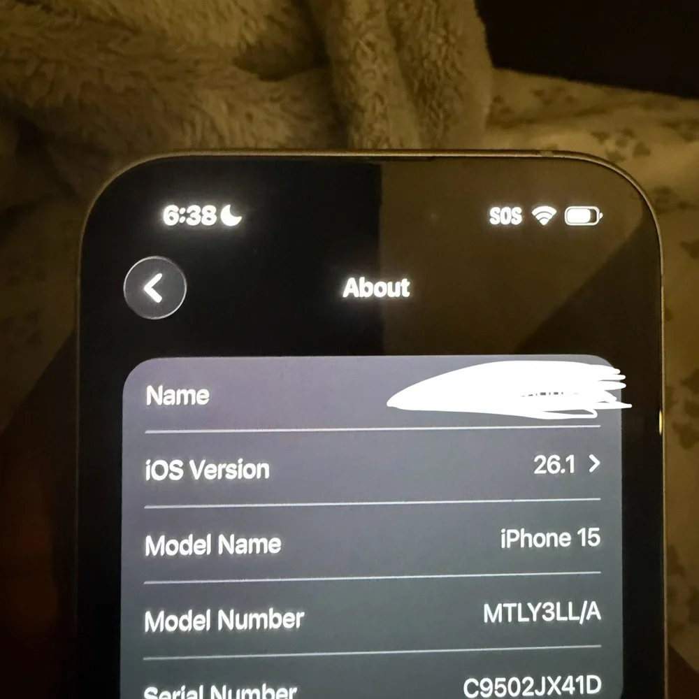 Black Smartphone with Blue Display